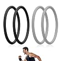 Lyreh 4pcs Patellar Tendon Support Straps, Patella Bands (Black + Gray)