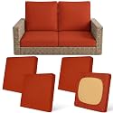4Pcs Patio Cushion Covers Stretch Outdoor Furniture Protector Slipcovers