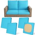4Pcs Patio Cushion Covers Stretch Outdoor Furniture Protector Slipcovers