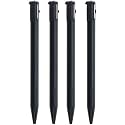 4PCS Plastic Touch Screen Pen Stylus Portable Pen for 3DS Game Console Stylus Pen (Black)