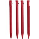 4PCS Plastic Touch Screen Pen Stylus Portable Pen for 3DS Game Console Stylus Pen (Red)