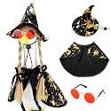 4PCS Porch Goose Witch Costume Pumpkin Goose Outfit Set for Goose Statue