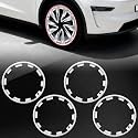 4Pcs Rim Protector for Tesla 2025-2026 Model Y Juniper 20 Inch Wheels - Premium Wheel Cover Kit with Full Edge Protection, Snap-On Hubcaps for Enhanced Style & Scratch Prevention (Silver)