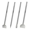 4Pcs SDS Max Chisel Bit Set, 16" Point Flat Scaling Chisels, 42CrMo Steel