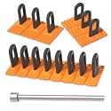 4Pcs/Set Car Dent Repair Tools, Paintless Dent Repair Removal Tool, Heavy Duty Dent Puller Kit, Powerful Car Body Repair Tool, Glue Tabs Dent Remover Tool for Car Dent Repair (Yellow)
