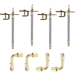 4pcs stainless steel 734 wheels 18cm tire valve stem extension adaptor car truck trailer rv trailer  90 degree