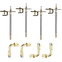 4pcs Stainless Steel 7" Wheels 18CM Tire Valve Stem Extension Adaptor Car Truck Trailer RV Trailer + 90 Degree