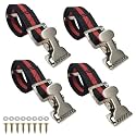 4PCS Stilt Replacement Straps - Drywall Stilts Foot Straps with Metal Buckles, Adjustable for Secure Fit - Parts Kit forConstruction, Painting & Street Performances