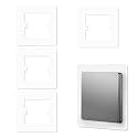 4pcs Switch Board Cover Box for Wall, Electrical Socket Surround, White Wall Switch Cover Plates for Home Renovation, Set of Four White Switch Surround Covers