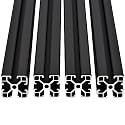 4PCS T Slot 4040 Aluminum Extrusion Profile 19.7'',European Standard Anodized Linear Rail for 3D Printer Parts and CNC DIY 500mm Black(19.7inch)