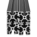 4PCS T Slot 4040 Aluminum Extrusion Profile 59'',European Standard Anodized Linear Rail for 3D Printer Parts and CNC DIY 1500mm Black