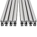 4PCS T Slot 4040 Aluminum Extrusion Profile 48'',European Standard Anodized Linear Rail for 3D Printer Parts and CNC DIY 1220mm Silver(48inch)