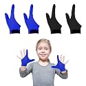 4Pcs Thumb Sucking Guard Gloves Kids Chewy Compression Gloves Kids Stop Thumb Sucking and Finger Biting for Ages 5-13 (Blue+Black)