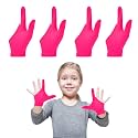 4Pcs Thumb Sucking Guard Gloves Kids Chewy Compression Gloves Kids Stop Thumb Sucking and Finger Biting for Ages 5-13 (Pink)