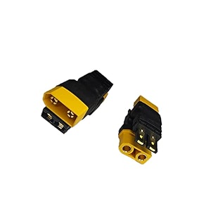 4pcs trx to xt90 male female no wire adapter2pcs trx female to xt90 male and trx male to xt90 female rc connector adapterw20-4