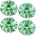 4Pcs Upgraded 12inch Metallic Cheerleading Pom Poms, HOLENGS Cheerleader Pompoms Cheer Poms for Kids Adults, Cheering Squad Pompoms for School Sports Games Dance Party