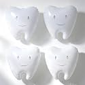 4Pcs White Tooth Balloons/Braces Celebration Party/Getting Braces Party/Dentist Dental Graduation Decor/Tooth Balloons for Orthodontic Clinic/Dental School Graduation/Registered Dental Hygienist