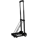 Portable Luggage Hand Cart Trolley Stainless Steel Folding Trolley Travel Handheld Luggage Trolley Cart for Home Office Shopping Supermarket Grocery Cart (25kg Luggage Trolley)