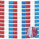 4th of July Decorations 10 Pack 10 Feet 4th of July Foil Fringe Garland Tinsel Streamers Patriotic Parade Float Fringe Star Hanging Backdrop Banner Table Skirts for Memorial Day Independence Day