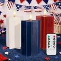4th of July Flameless Candles with Remote