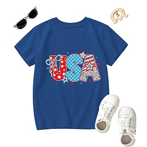 4th of July Floral American Flag Tank