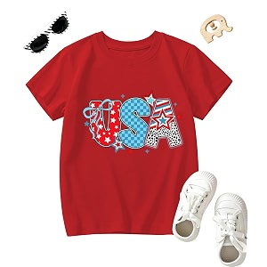 4th of July Floral American Flag Tank