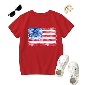 4th of July Floral American Flag Tank