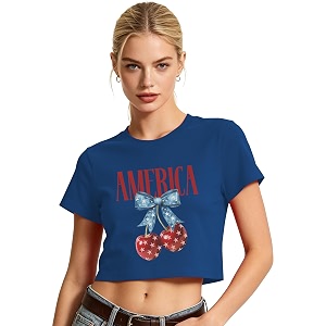 4th of July Floral American Flag Tank