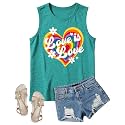 4th of July Floral American Flag Tank