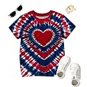 4th of July Floral American Flag Tank