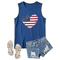 4th of July Floral American Flag Tank