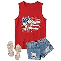 4th of July Floral American Flag Tank