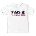 4th of July Shirts Toddler Boys Girls American Flag USA T-Shirt Kids Patriotic Tee Tops