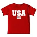 4th of July Shirts Toddler Boys Girls American Flag USA T-Shirt Kids Patriotic Tee Tops