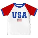 4th of July Shirts Toddler Boys Girls American Flag USA T-Shirt Kids Patriotic Tee Tops