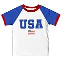 4th of July Shirts Toddler Boys Girls American Flag USA T-Shirt Kids Patriotic Tee Tops