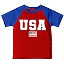 4th of July Shirts Toddler Boys Girls American Flag USA T-Shirt Kids Patriotic Tee Tops