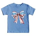 4th of July Shirts Toddler Boys Girls American Flag USA T-Shirt Kids Patriotic Tee Tops