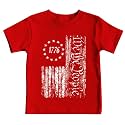 4th of July Shirts Toddler Boys Girls American Flag USA T-Shirt Kids Patriotic Tee Tops