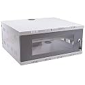 4U DVR Rack/NVR/Server Rack/Network Rack/DVR Cabinet Box with 3 Power Socket and 1 Tray/Shelf and Lock for CCTV DVR - (450mm * 400mm * 200mm) - 4U - Transparent Glass Door Cabinet - (Metal)