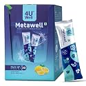 4UWell Metawell Probiotics &amp; Prebiotics Powder Lemon Flavour | Gut Health, Digestion &amp; Metabolism Support | Weight Management Wellness Drink – 30 Sachets (15g Each)