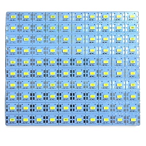 4V 100LEDs Strip Aluminium Light BulbsWhite Color