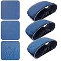 4x24 Inch Sanding Belts 12 Pcs (3 Grit, 4 Each of 80, 120, 150 Grits) Heavy Duty Belt Sander Zirconia Belt Sander Paper for Wood, Metal, Stainless Steel, Automotive, and Furniture