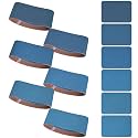 4x24 Inch Sanding Belts 18 Pcs 6 Grits Sizes (3 Each of 60/80/120/150/240/400 Grits) Heavy Duty Belt Sander Zirconia Belt Sander Paper for Wood, Metal, Stainless Steel, Cars, and Furniture