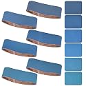 4x36 Inch Sanding Belts 18 Pcs 6 Grits Sizes (3 Each of 60/80/120/150/240/400 Grits) Heavy Duty Belt Sander Zirconia Belt Sander Paper for Wood, Metal, Stainless Steel, Cars, and Furniture