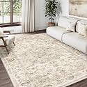 4x6 Beige Neutral Area Rug