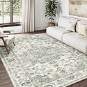 4x6 Green Neutral Area Rug