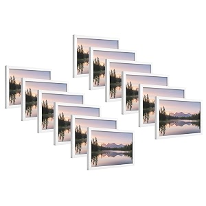 4x6 Inch 12 PCS Elegant White Wooden