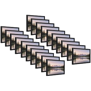 4x6 Inch 20 PCS Classic Black Wooden
