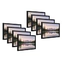 4x6 Inch 8 PCS Classic Black Wooden